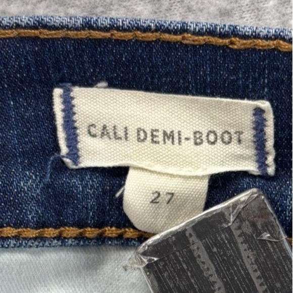 Madewell Cali Demi Boot Blue Jeans Women Size 27 High Rise Denim Stretch Capsule - Picture 5 of 15